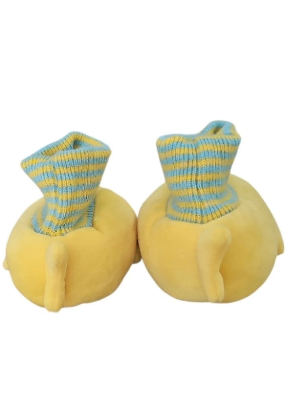 Baby Shark Yellow Slippers Kids 5/6 Plush Shark Slip On House Shoes Cute Cozy